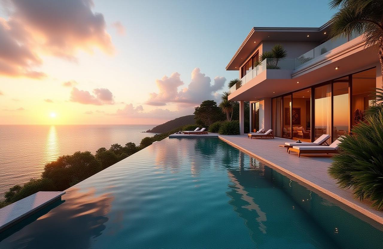 Luksusvilla med havutsikt